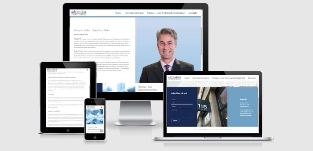 Advantica GmbH - team8 WordPress Webdesign