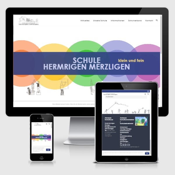 schulwebseite responsive design